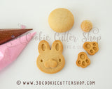 2D Bunny Head & Butt Cookie Cutter Set + COOKIE RECIPE | Easter Gift | Kids Treat | Easter Bunny | Ostern Keksausstecher | Paques Emporte Piece
