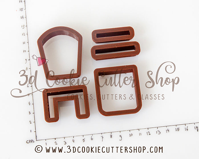 3D Miniature Beach Chair Cookie Cutter Set | Fondant Cutters | Clay Cu