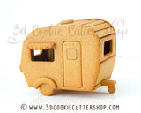3D Gingerbread Caravan / Camper Cookie Cutter Set | Fondant Cutters | Clay Cutters
