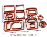 3D Gingerbread Train Cookie Cutter Set (Locomotive + Wagon) | Fondant Cutters | Clay Cutters