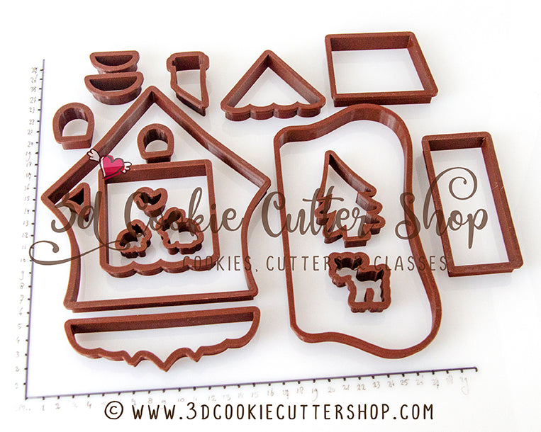 Gingerbread Cuckoo Clock House Cookie Cutter Set – 3D Cookie Cutter Shop