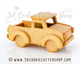 3D Gingerbread Pickup Truck Cookie Cutter Set | Fondant Cutters | Clay Cutters