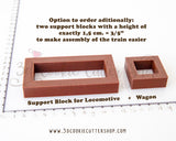 3D Gingerbread Train Cookie Cutter Set (Locomotive + Wagon) | Fondant Cutters | Clay Cutters
