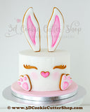 Bunny Cake Cookie Cutter Set | Fondant Cutters