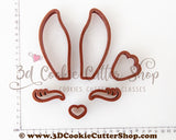 Bunny Cake Cookie Cutter Set | Fondant Cutters