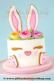 Bunny Cake Cookie Cutter Set | Fondant Cutters