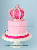 3D Crown Cake Topper Cutter Set | Biscuit - Fondant - Clay Cutters
