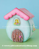 Small Curved Gingerbread House Cookie Cutter Set | Fondant Cutters | Clay Cutters