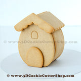 Small Curved Gingerbread House Cookie Cutter Set | Fondant Cutters | Clay Cutters