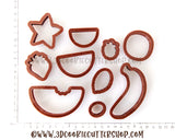 Fruit Salad Mini Cookie Cutter Set