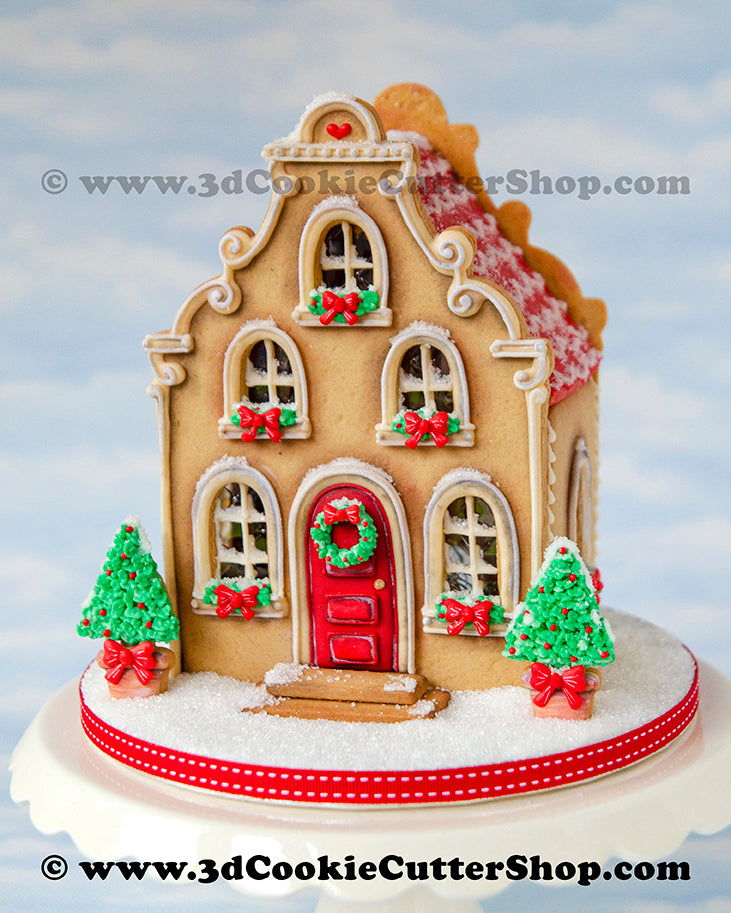 Christmas Gingerbread House Cookie Cutter Set Fondant Cookie - Temu