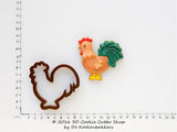 Chicken Family (Rooster, Hen & Egg) Cookie Cutter Set | Clay Cutters | Fondant Cutters
