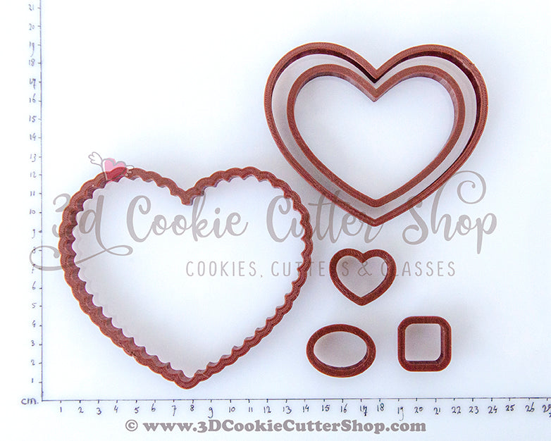 Valentine's Day Cutters, Cookie Cutters, Fondant Cutters