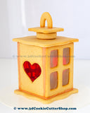 3D Gingerbread Lantern Cookie Cutter Set