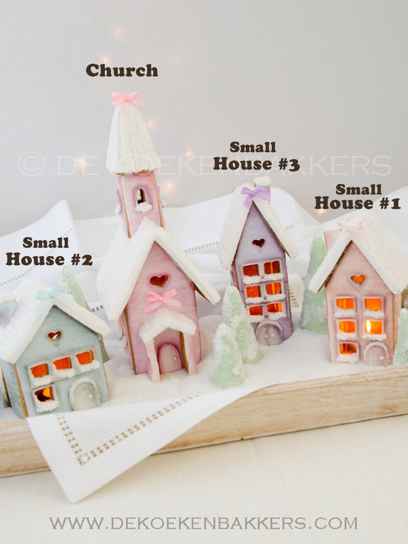 MINI MUG TOPPER GINGERBREAD HOUSE CUTTER SET(1 3/4 tall) (low inventory)