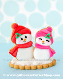 Snowman Couple Cookie Cutter Set