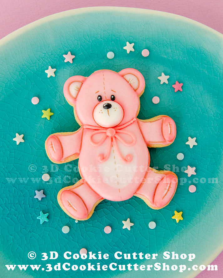 Teddy Bear Cookie Cutter – 3D Cookie Cutter Shop