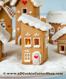 Tiny Gingerbread House #5 Cookie Cutter Set