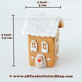 Tiny Gingerbread House #4 Cookie Cutter Set