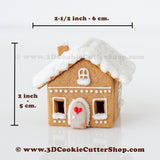 Tiny Gingerbread House #2 Cookie Cutter Set