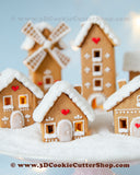 Tiny Gingerbread House #3 Cookie Cutter Set