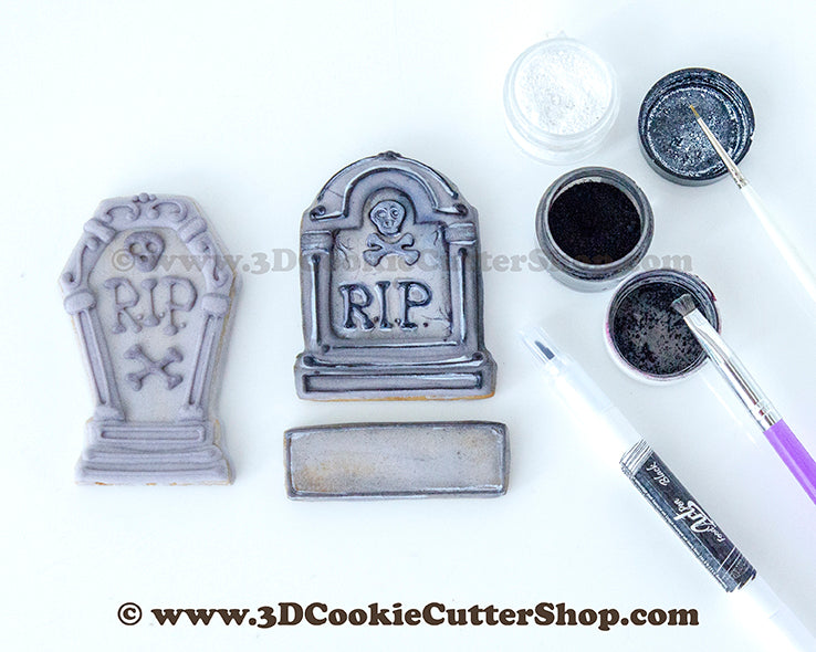 Free STL file Gravestone cookie cutter RIP・3D print design to