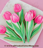 Tall & Skinny Tulip Cookie Cutter Set | Fondant Cutters | Clay Cutters