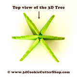 XL Christmas Tree + micro Ornament Cutter Set | 3D Christmas Tree Cutters Clay Cutters | Fondant Cutters