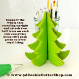 XL Christmas Tree + micro Ornament Cutter Set | 3D Christmas Tree Cutters Clay Cutters | Fondant Cutters