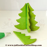 XL Christmas Tree + micro Ornament Cutter Set | 3D Christmas Tree Cutters Clay Cutters | Fondant Cutters