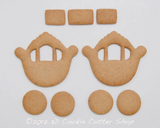 3D Princess Carriage Cookie Cutter Set