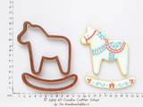 Rocking Dala Horse Cookie Cutter Set