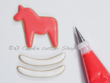 Rocking Dala Horse Cookie Cutter Set