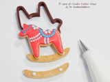 Rocking Dala Horse Cookie Cutter Set