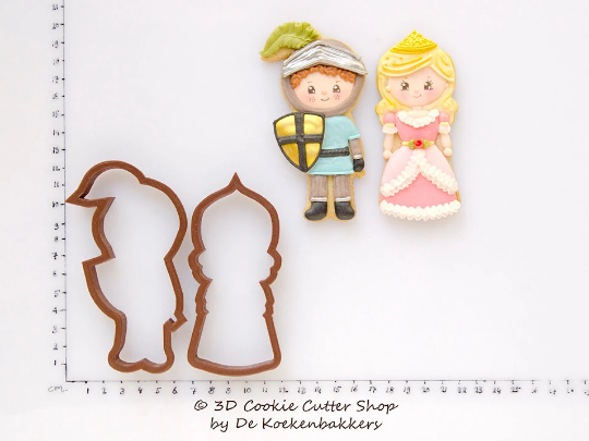Princess & Knight Cookie Cutter Set | Biscuit - Fondant - Clay Fairytale Cutters