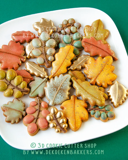 Autumn - Fall Leaf Cookie Cutter Set | Fondant - Clay - Biscuit Cutters