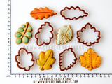 Autumn - Fall Leaf Cookie Cutter Set | Fondant - Clay - Biscuit Cutters