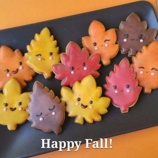 Autumn Fall Leaf Cookie Cutter Set Fondant Clay Biscuit