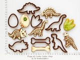 Dinosaur Cookie Cutter Set | Biscuit - Fondant - Clay Cutters