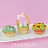 3D Basket / Planter Cookie Cutter Set