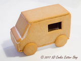 3D Gingerbread Ice Cream Truck Cookie Cutter Set