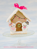 Small Gingerbread Birdhouse #1 (tall version) Cookie Cutter Set