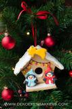 Small Gingerbread Birdhouse #2 (wide version) Cookie Cutter Set