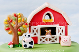3D Mini Farm Animals Cookie Cutter Set (extra small!)