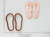 Flip Flops Cookie Cutter Set | Biscuit - Fondant - Clay Cutters