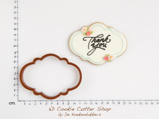 Oval Plaque Cookie Cutter | Biscuit - Fondant - Clay Cutter