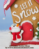 Snowman looking up! Cookie Cutter