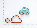 2D Car Cookie Cutter Set | Fondant Cutters | Clay Cutters
