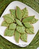 Green Leaf Cookie Cutter Set | Fondant - Biscuit - Clay Cutters