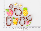 Tropical Party Mini Cookie Cutter Set